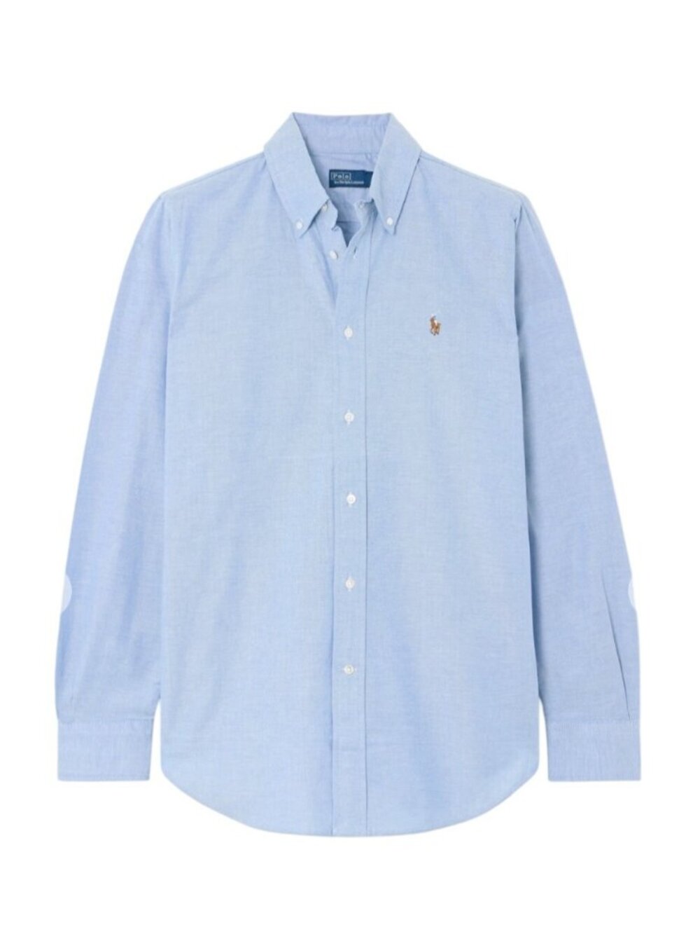 Ralph Lauren Light Blue Cotton Oxford Button Down With Jockey Logo